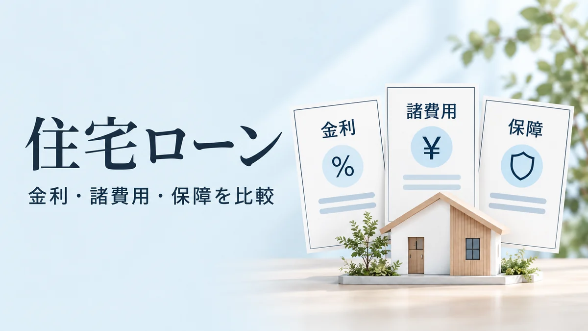 住宅ローンは金利・諸費用・保障を比較